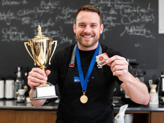 Jack Simpson winning the World Barista Championships 